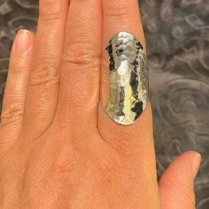 Sterling Silver Hammered Ring